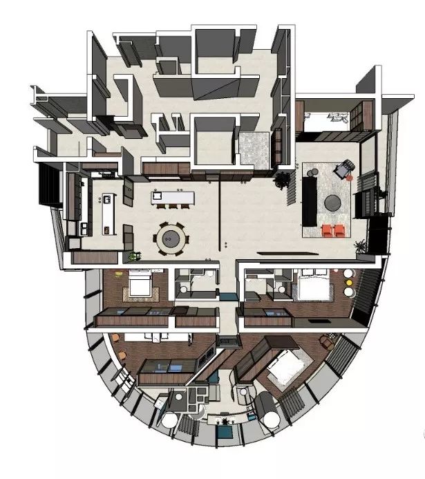 珠江畔的天誉半岛杨宅,融入 270 度江景的现代设计-28