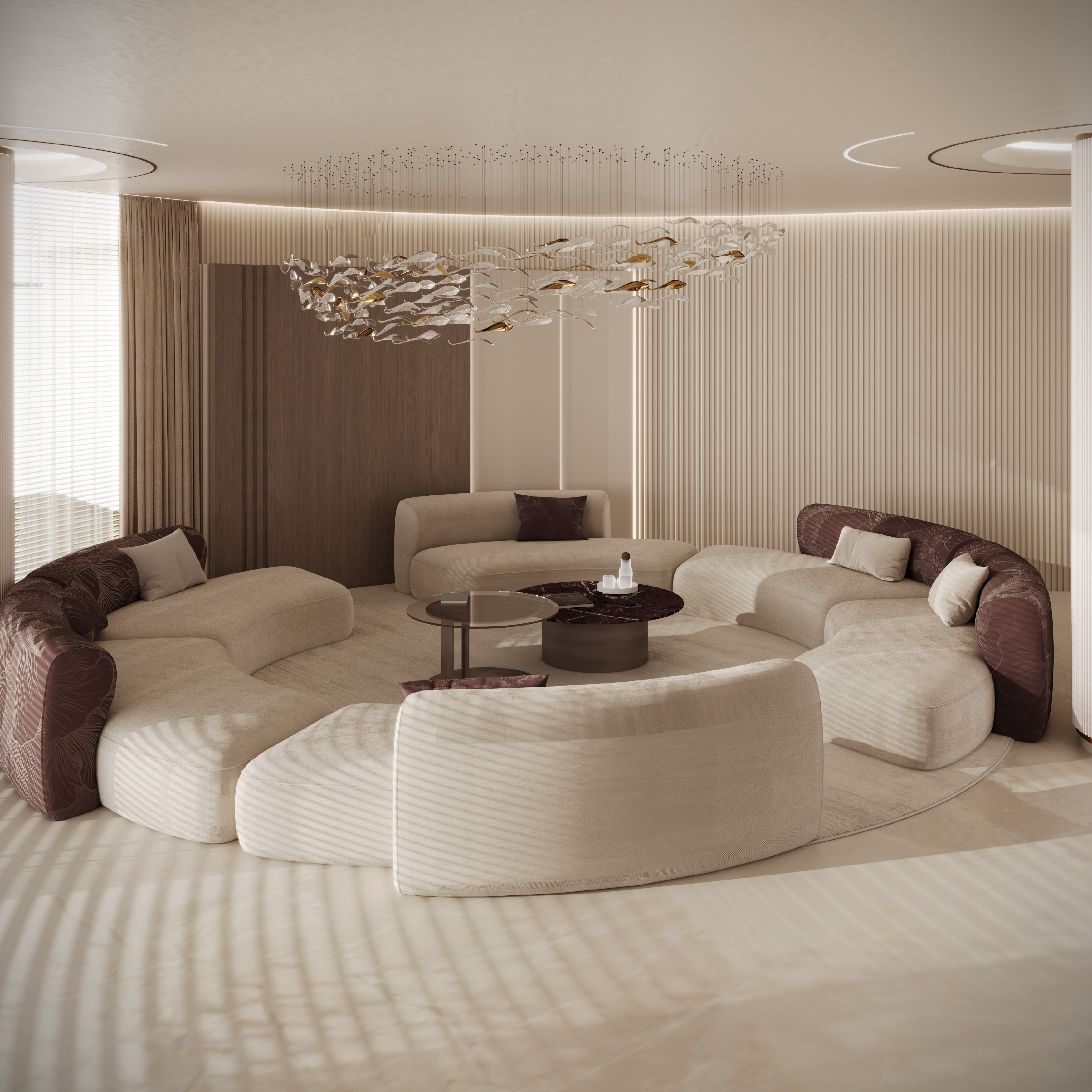 Modern Reception El Obour 3DSMAX Corona Render-8