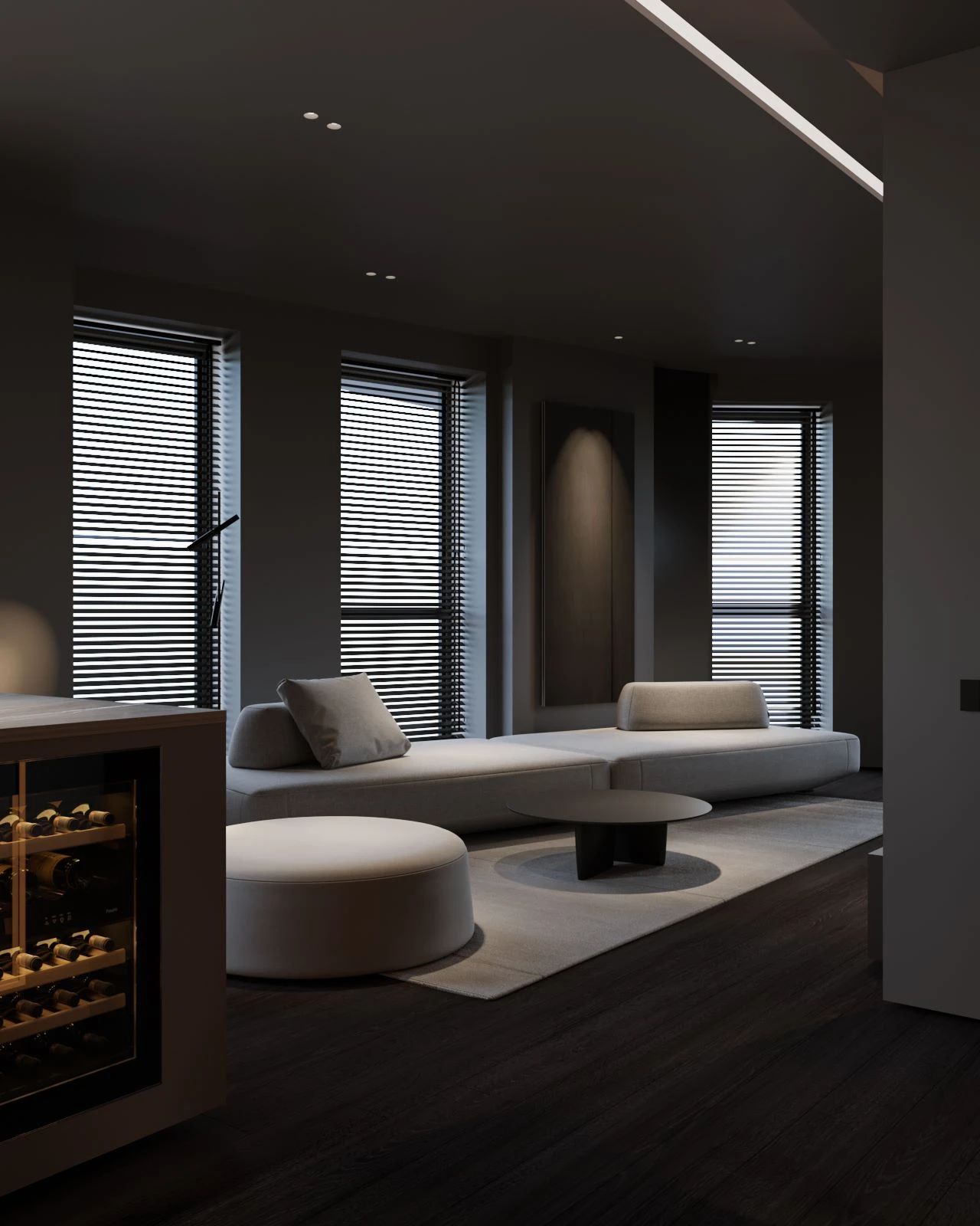 97㎡黑色调公寓设计-13