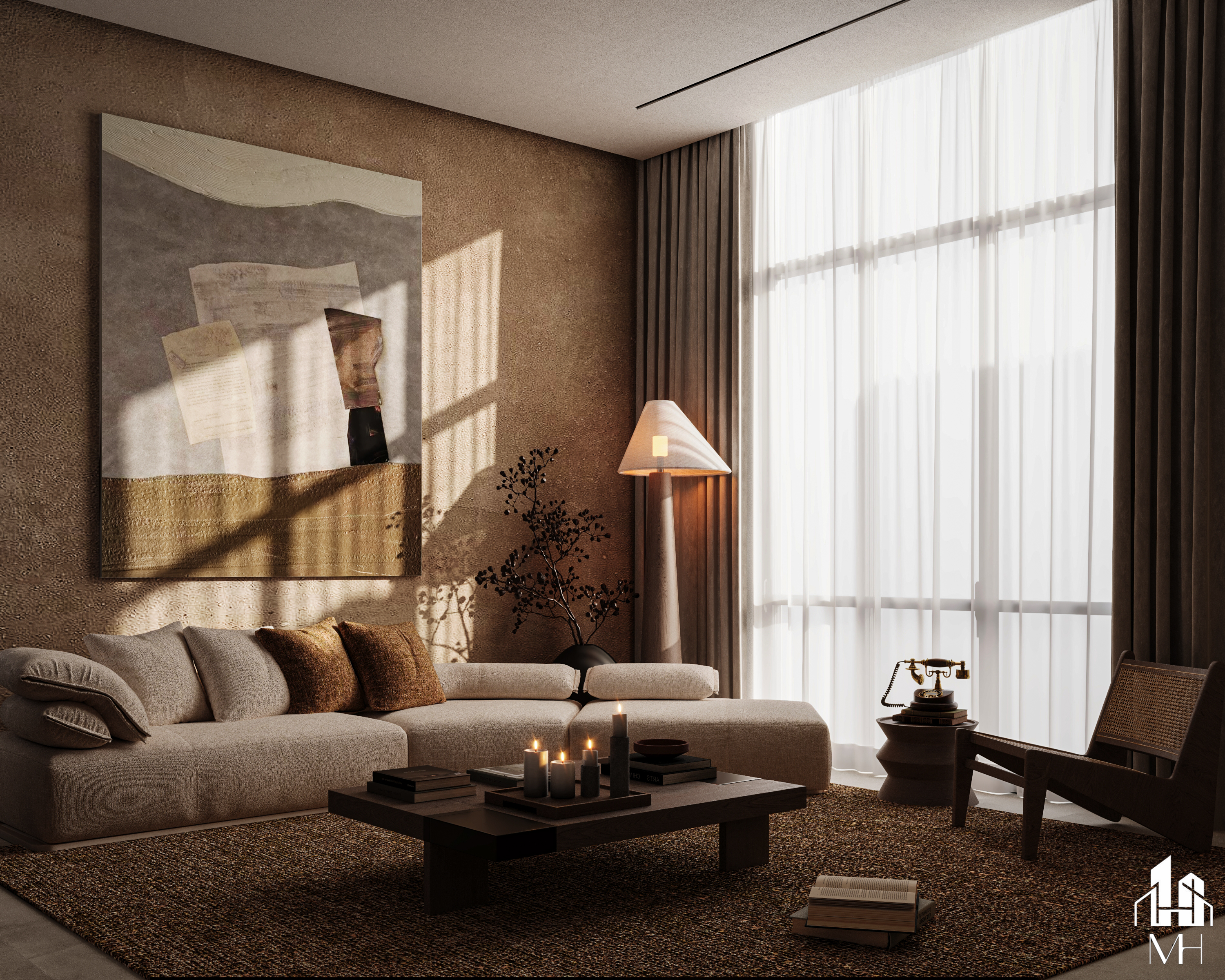 Warm Contemporary Livingroom DESIGN-2