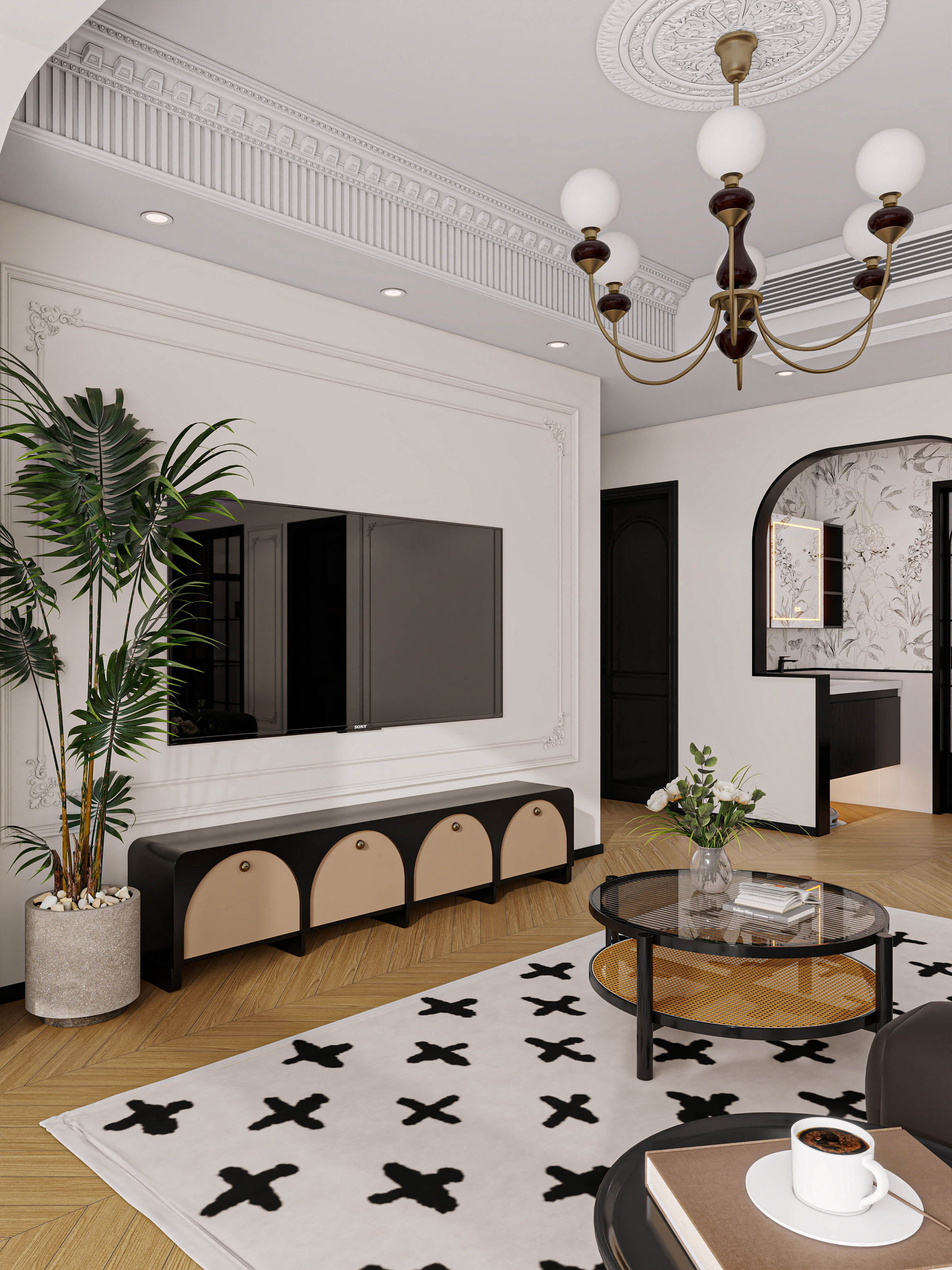 四川成都大邑滨江新城（138平方复古法式四居室）-2