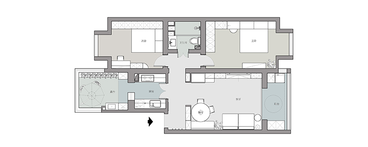 理想的奶油风,构建气质满满的未来四口之家丨中国北京丨久栖设计-63