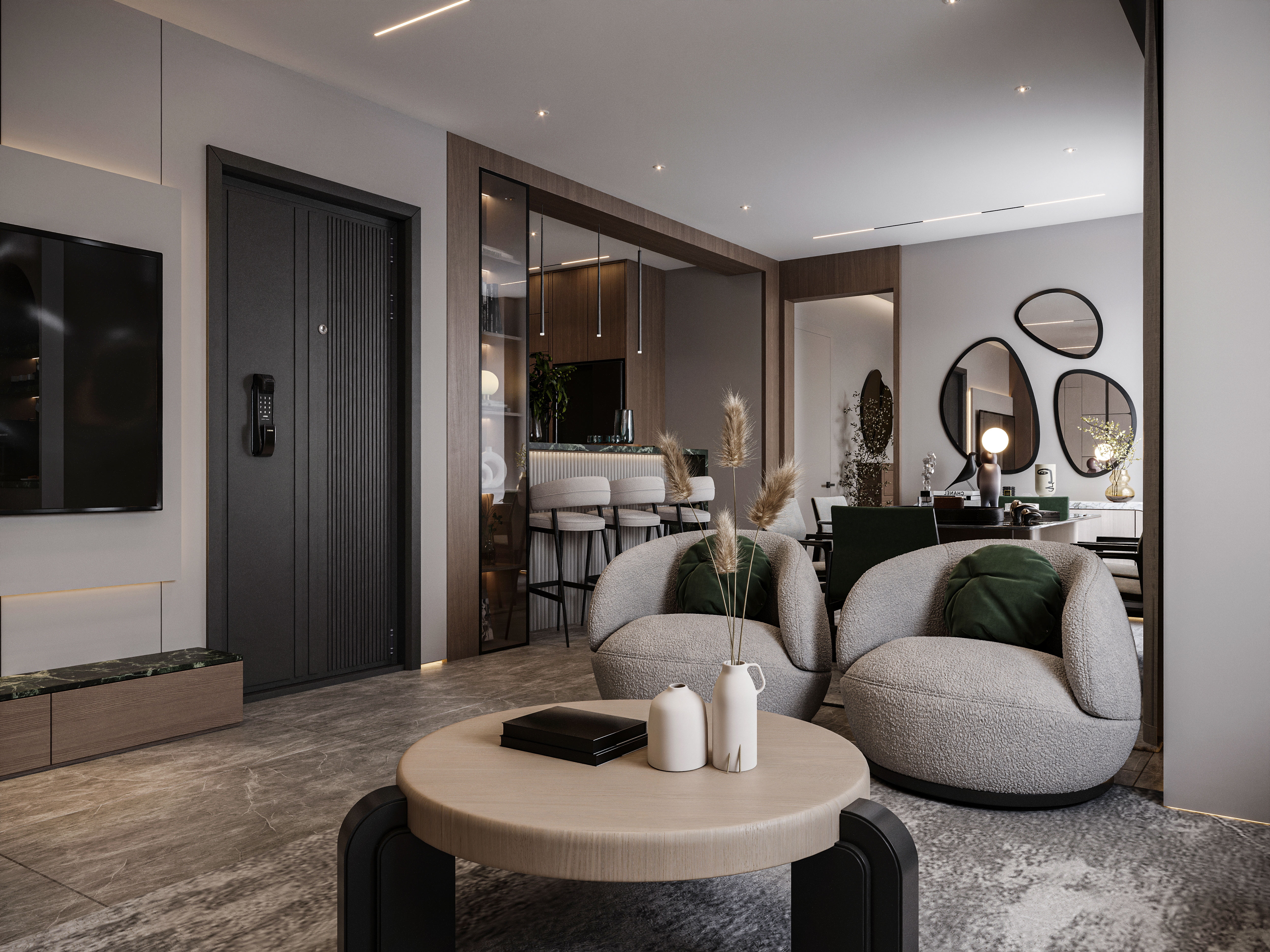 现代简约接待处设计丨埃及丨Zyad Ashraf-9