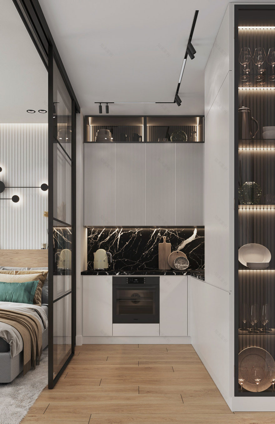 莫斯科“Fresh”住宅综合体小公寓丨俄罗斯莫斯科丨ksinteriors-7