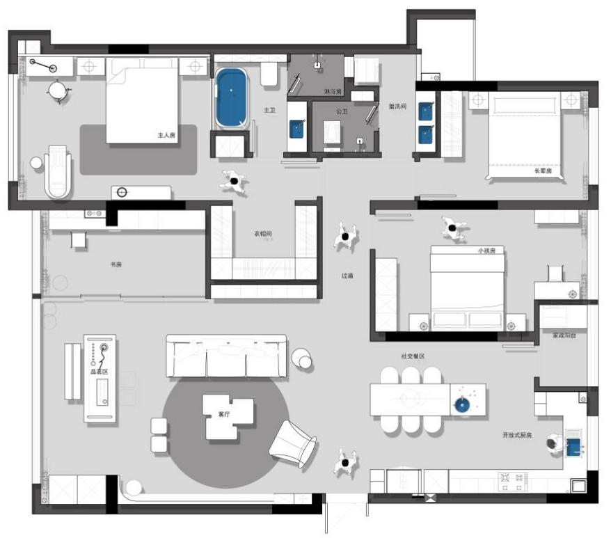 165㎡极简原木系素雅宁静的家丨中国长沙丨周笙笙建筑装饰设计-2