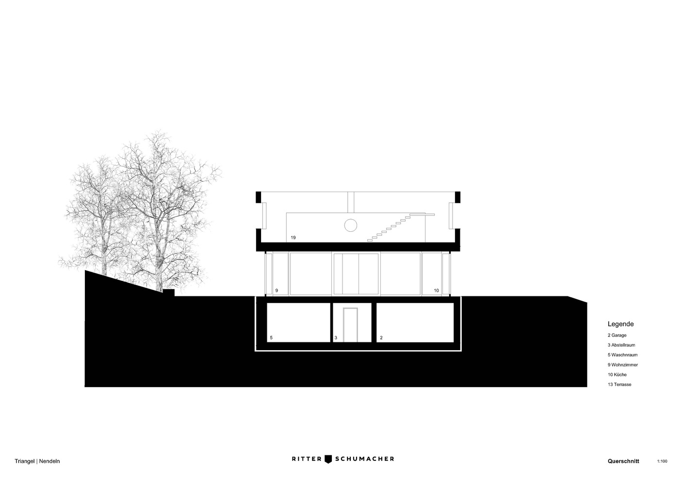 森林边缘的三角形诗意住宅-54