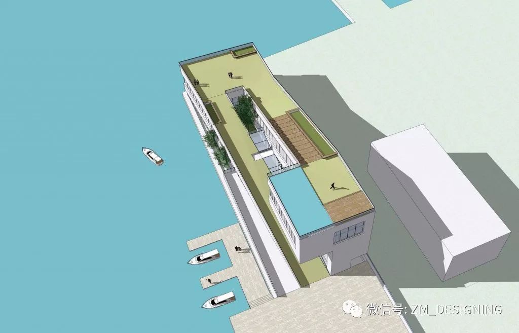 建筑抄绘丨崖门游艇会所-12