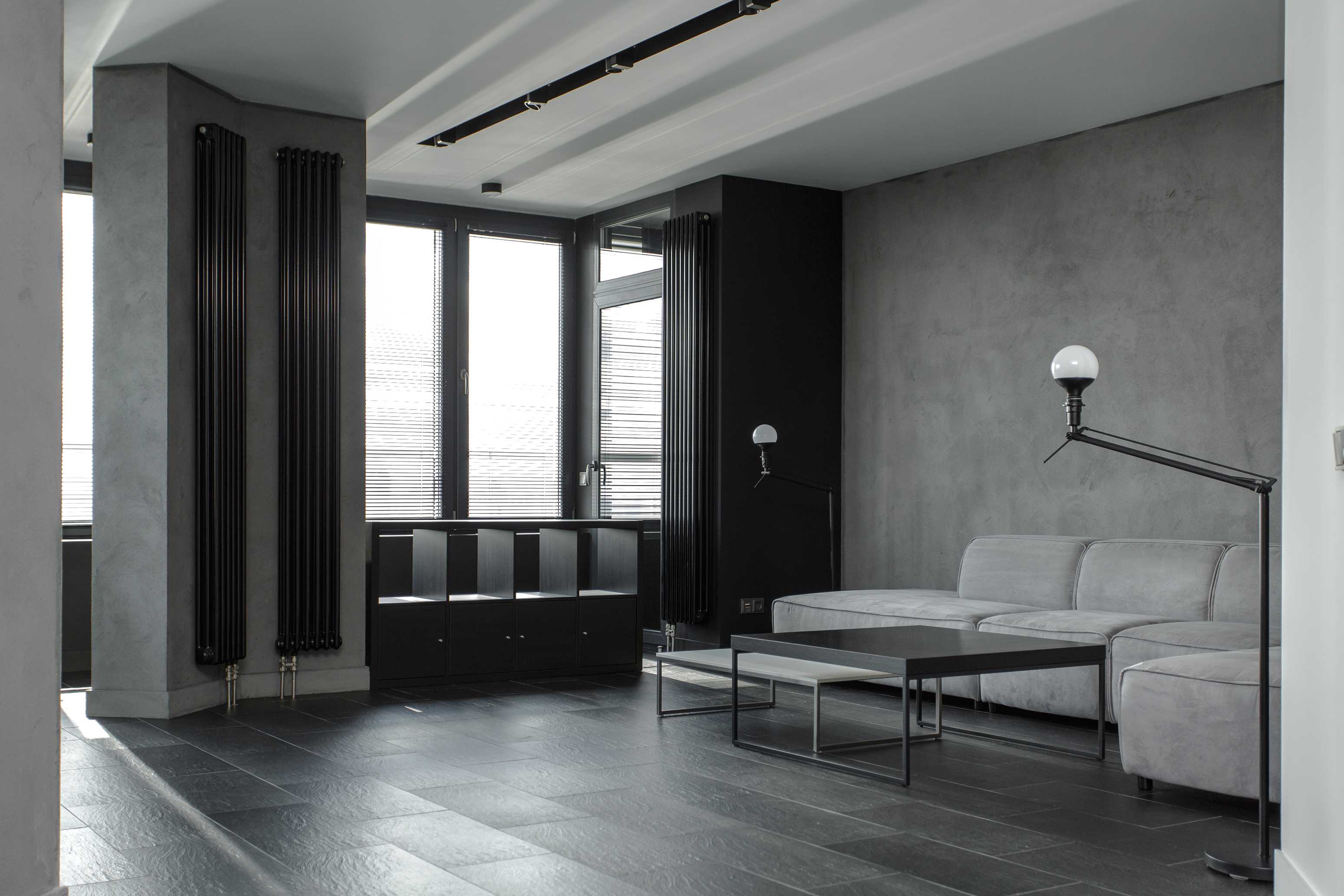 莫斯科 40 层高楼公寓，暗色调诠释城市工业风-15