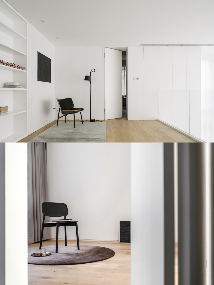 93㎡纯白极简小空间-0