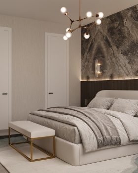 GREEKTOWN CONDO BEDROOM