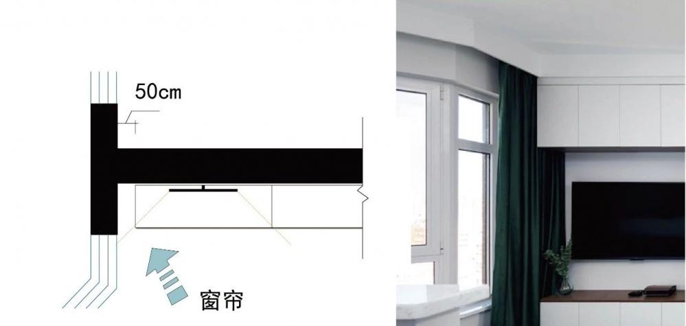 玖雅平层设计 | 异形客厅的完美破局-68