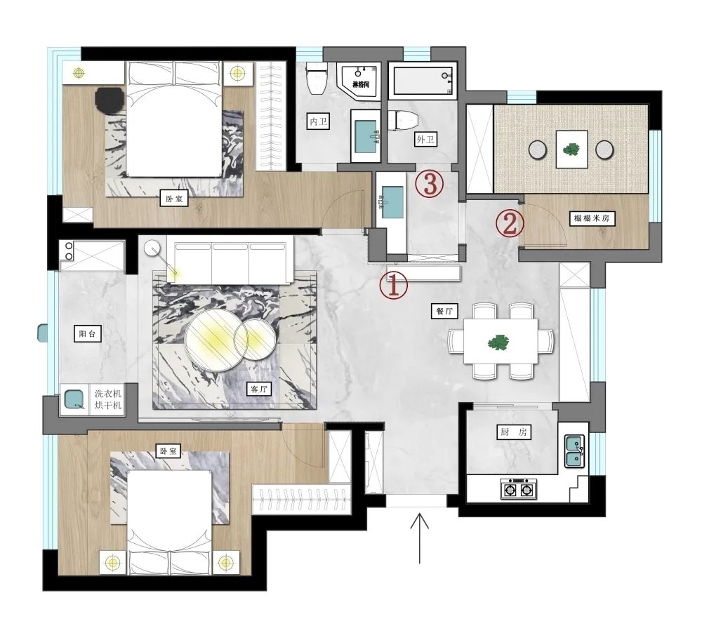 翡丽公园 96m² 精装改造丨MU STUDIO-11