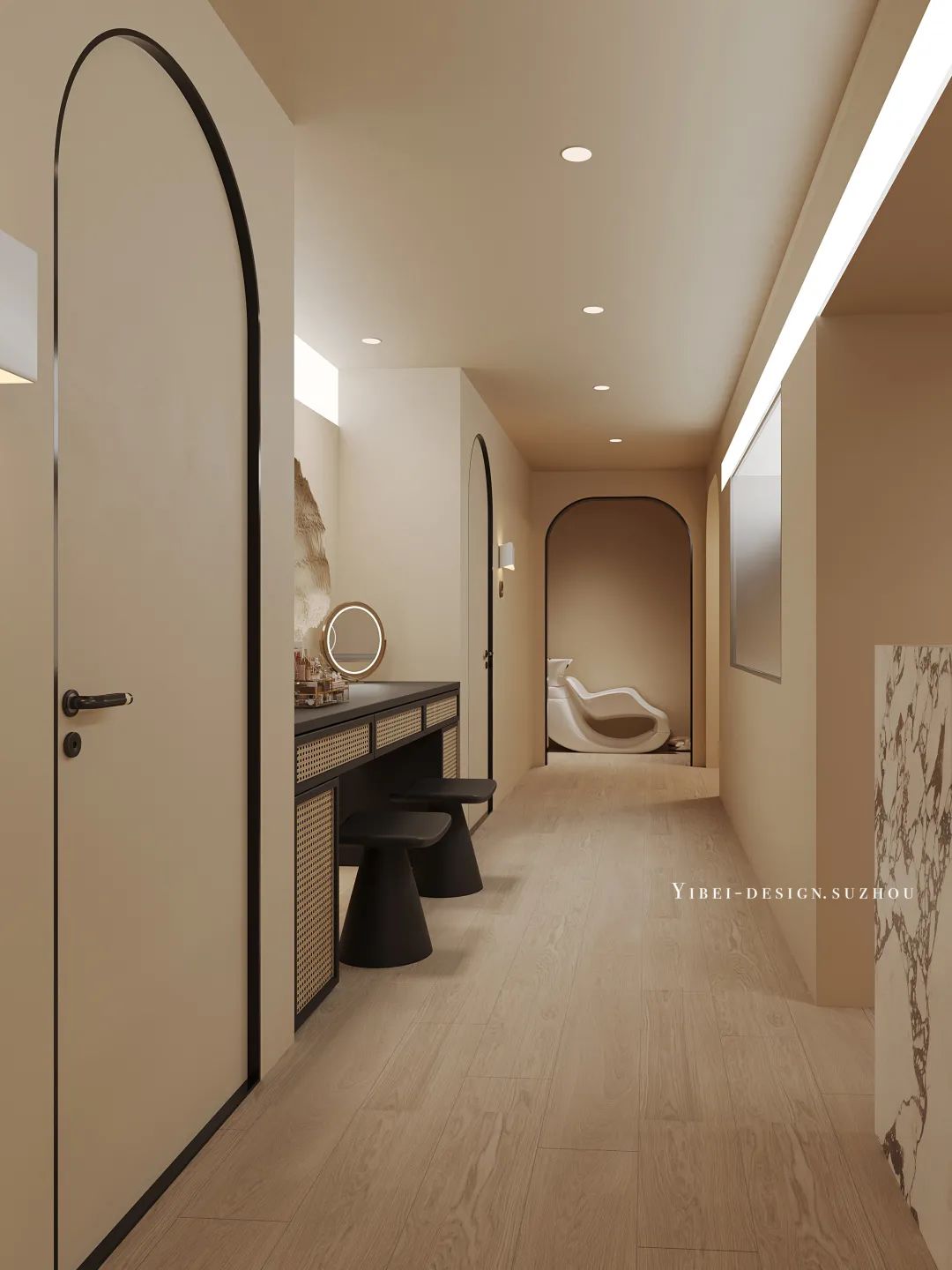 闹市中的宁静 SPA · 侘寂美学的商业空间设计丨中国苏州丨YIBEI DESIGN-9