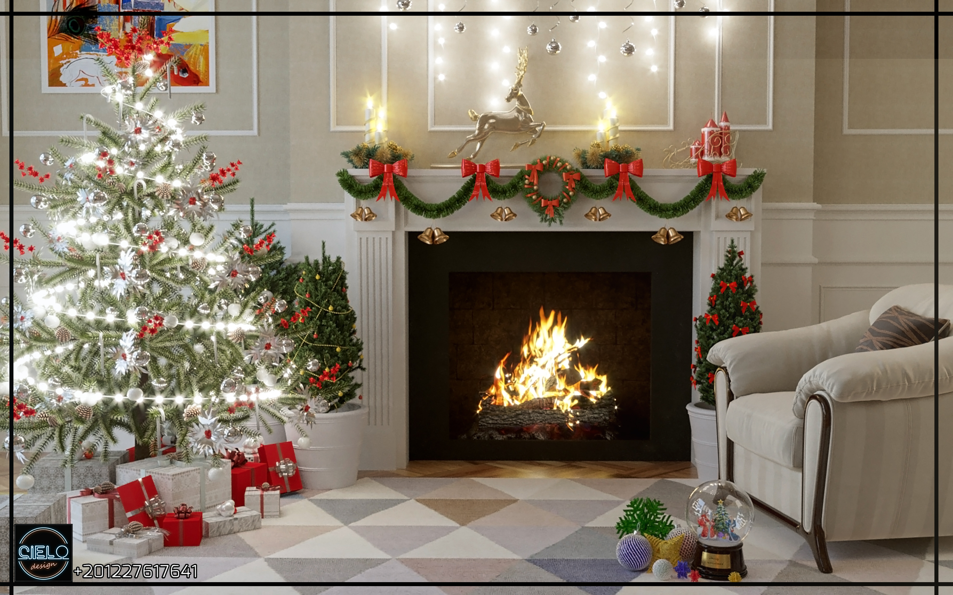 imaginary reception design in Christmas touch-0