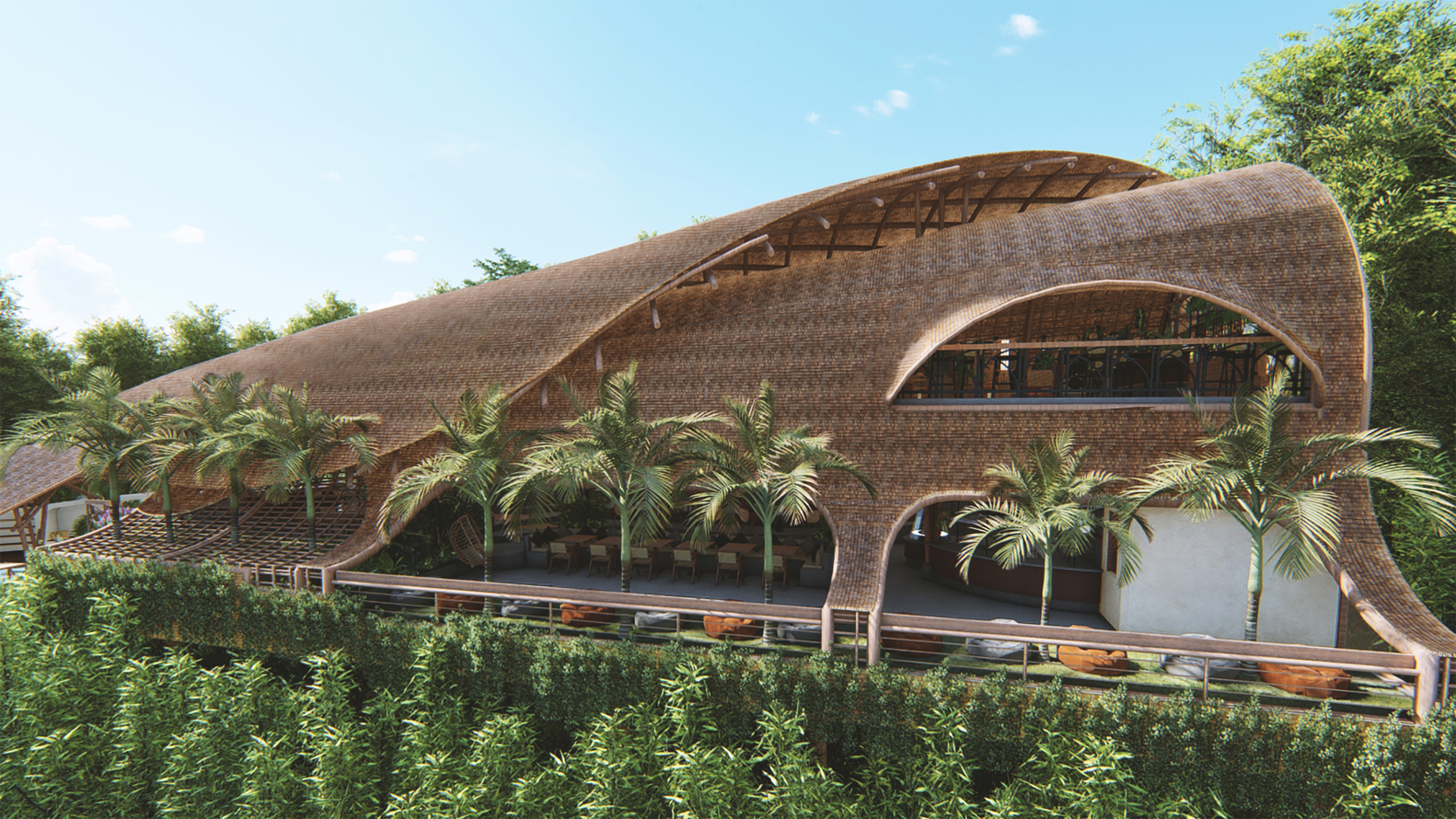 Bali 丛林中的“有机”美食空间-25