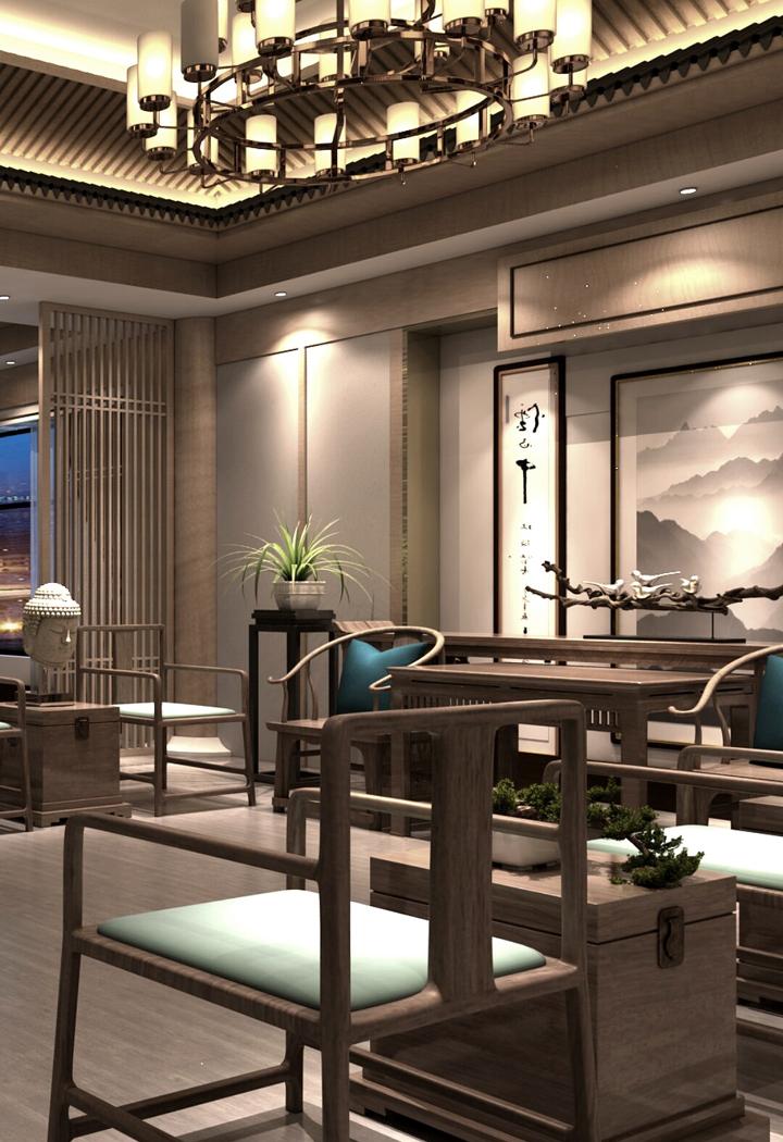 
新中式办公——【禅意办公室】 -21