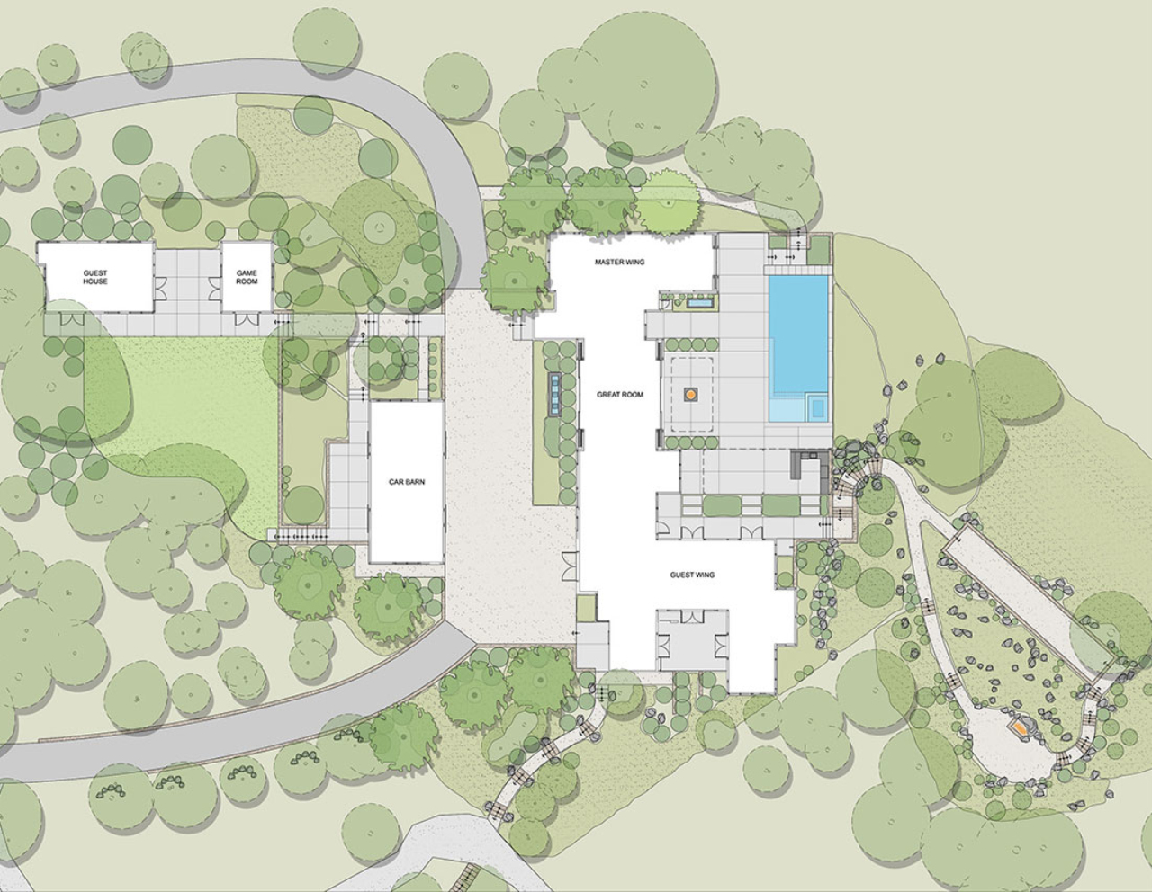 自然背景-庭院-1