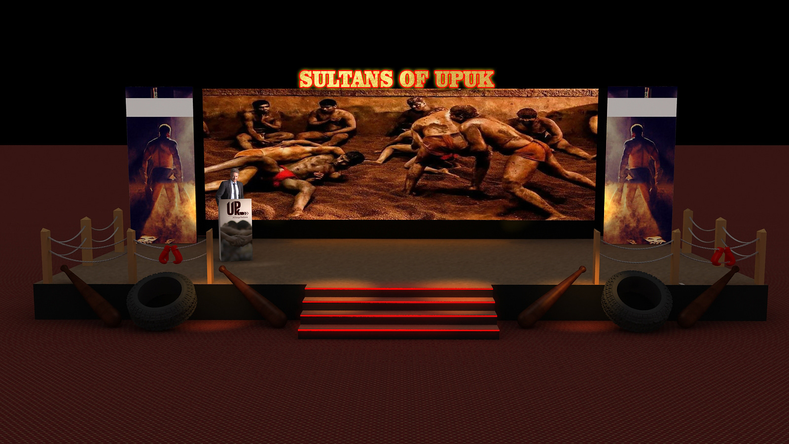 ICICI Stage Thematic Set Design-0