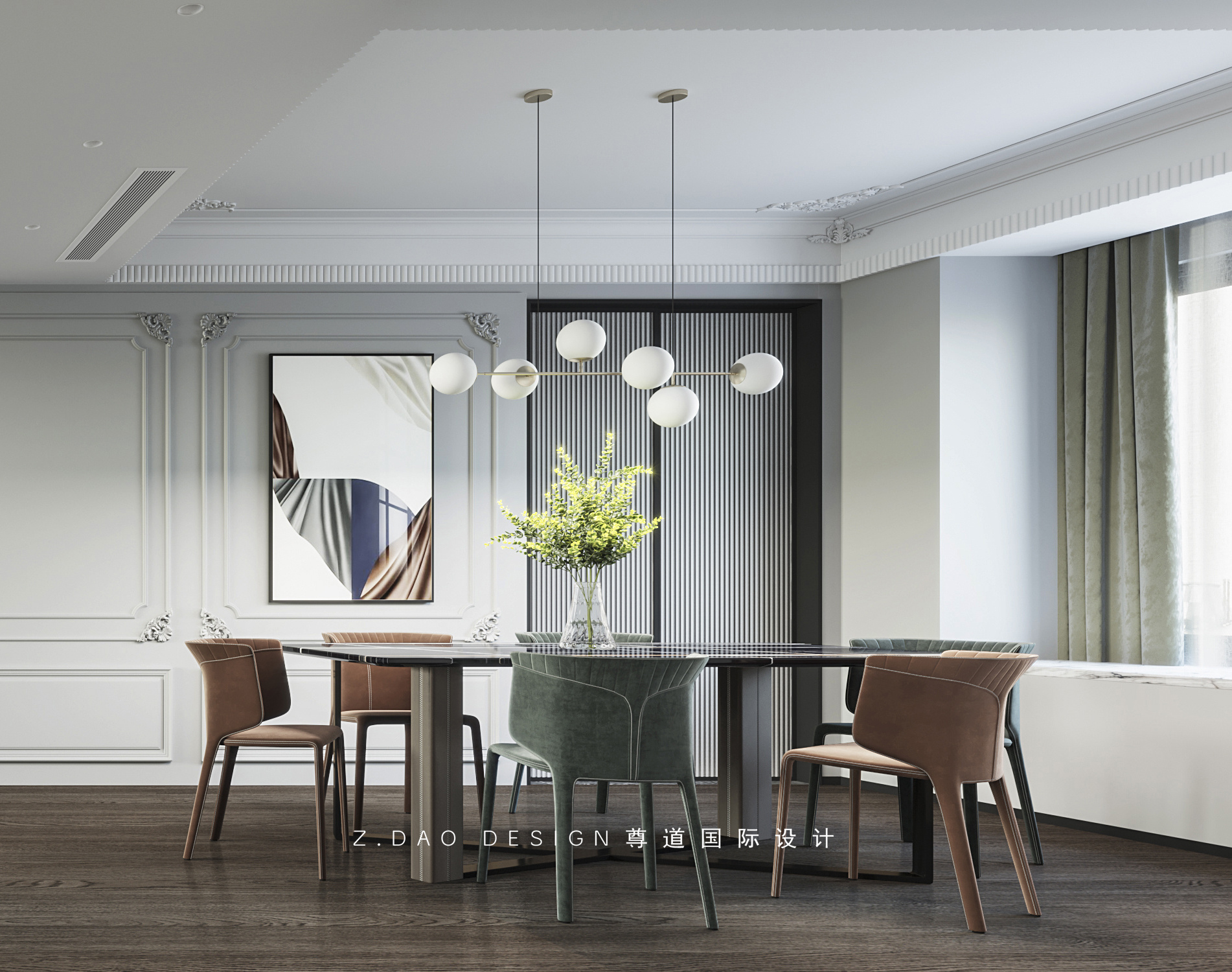 现代法式风 · 合肥万科森林公园尊道国际设计案例丨中国合肥丨合肥尊道国际设计-11