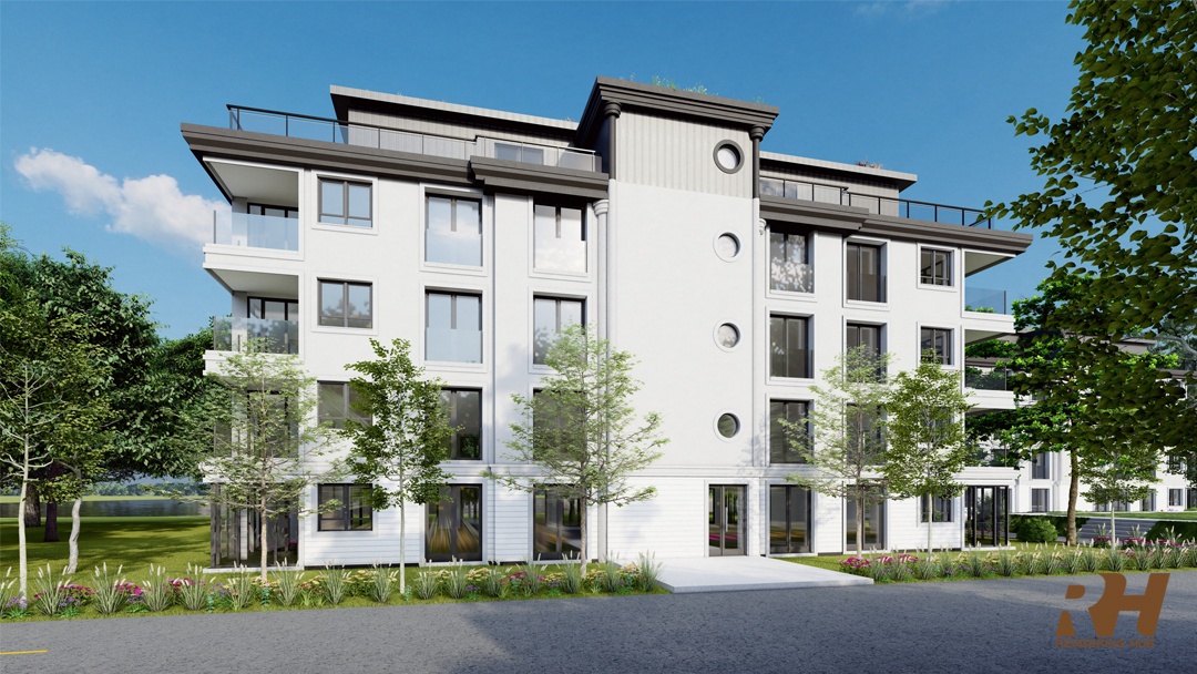 Hotel Exterior Design & 3D Rendering-5