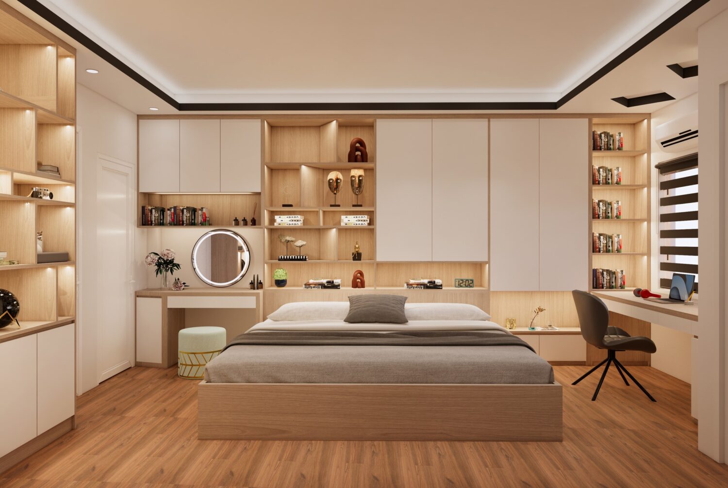 Sketchup卧室室内模型丨Kim Phong-1