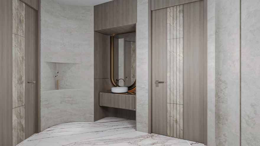 Modern Spa Treatment Room | Minimal Organic Interior-4