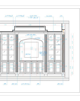Shop drawing of classic office in KSA