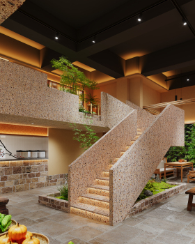 秋香小炒（开发区店）丨设计Ayao,渲染OneD