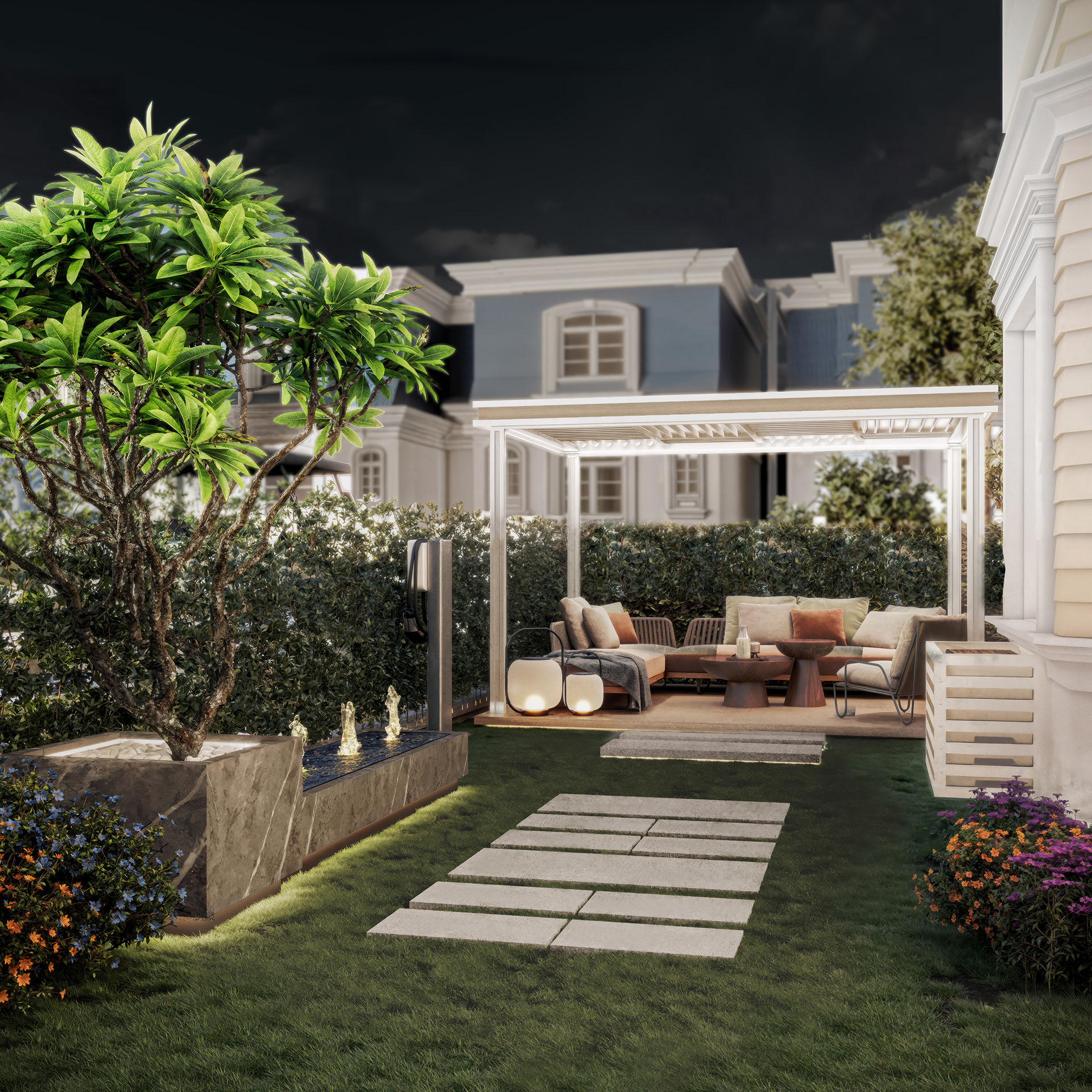 花园外部设计  别墅项目丨埃及开罗-5