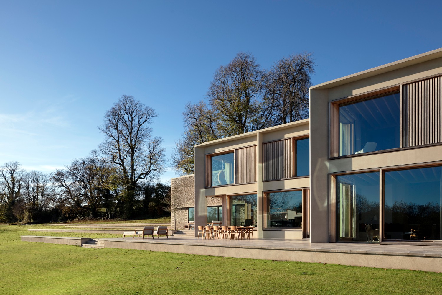 汉普郡住宅 | 融入自然的双层景观之家-29