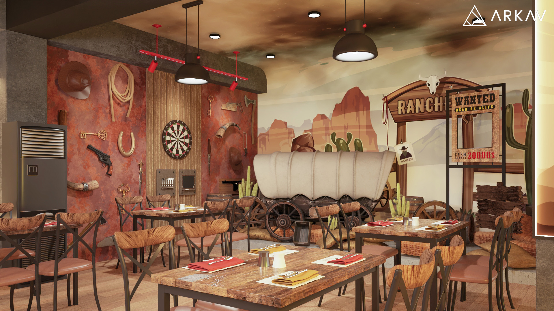 Wild West Theme Fast Food Restaurant - Sialkot Branch-12