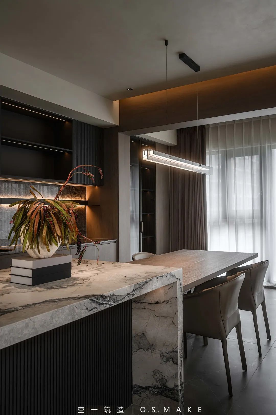 意式极简,壹号院的沉郁魅力丨中国重庆丨空一筑造|O.S.MAKE-54