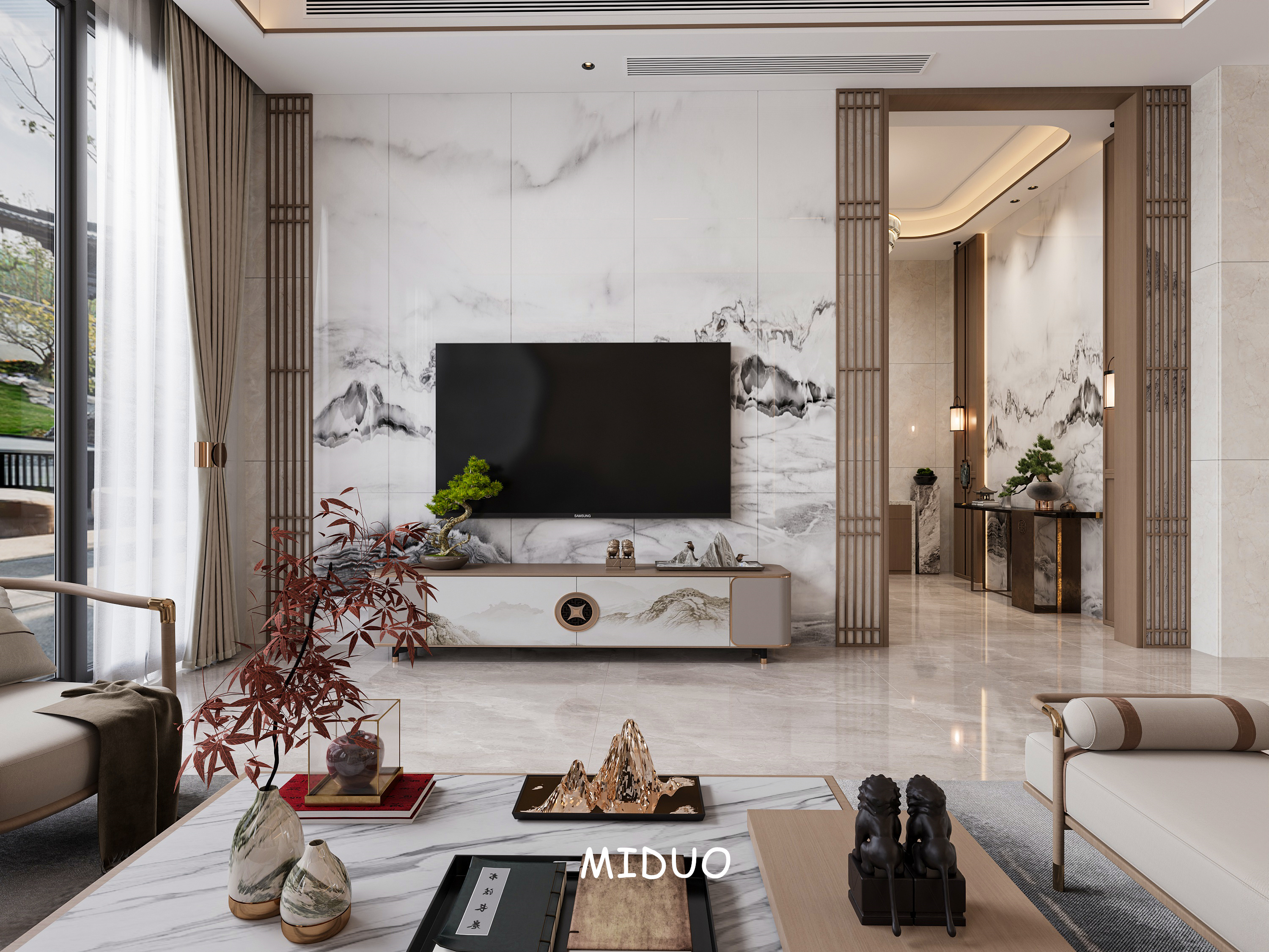 别墅，年轻人也会喜欢的新中式！-5