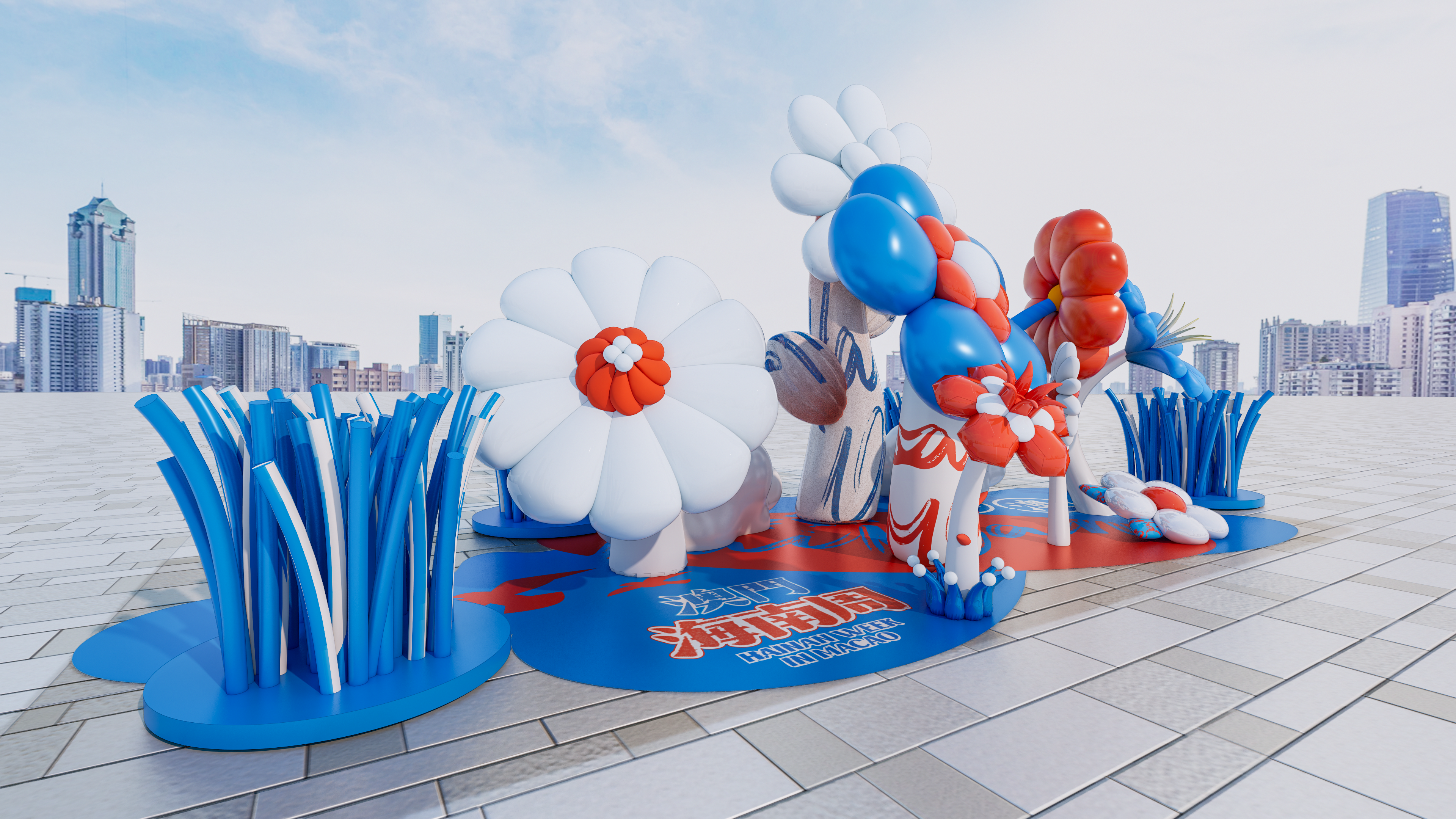 商业美陈活动 澳门海南周活动美陈设计丨中国澳门-13