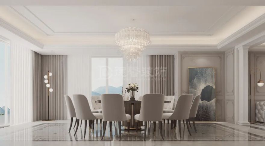 现代法式别墅设计,打造丰富空间层次-28