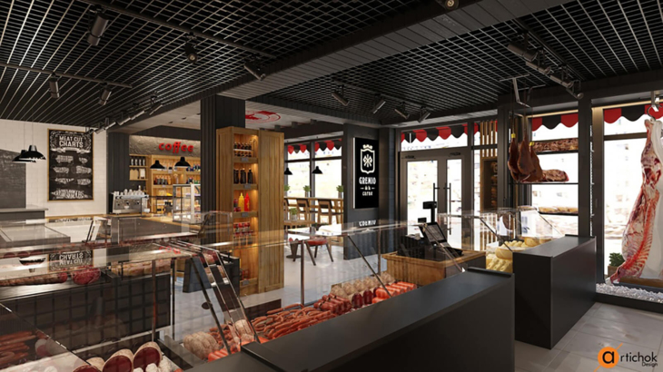 “МЯСНАЯ ГИЛЬДИЯ”品牌连锁商店新格式店丨“Artichok Design”-21