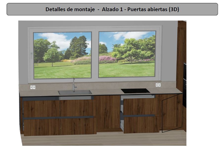 Cocina y salón integrados (50 m2) en Chalet de Aravaca-36