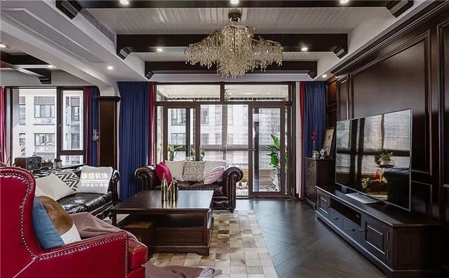 康盛装饰┃180㎡美式复古私宅·一步一景的视觉盛宴-44
