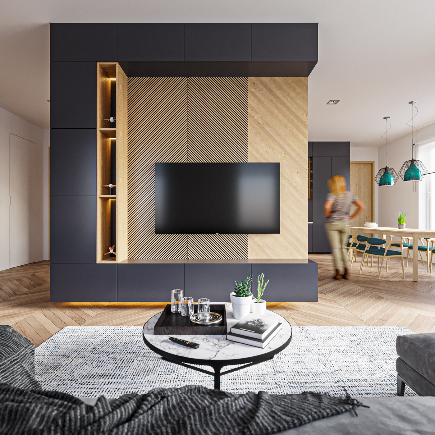 斯洛文尼亚平层公寓室内设计丨安娜斯塔西娅·古奇娜-0