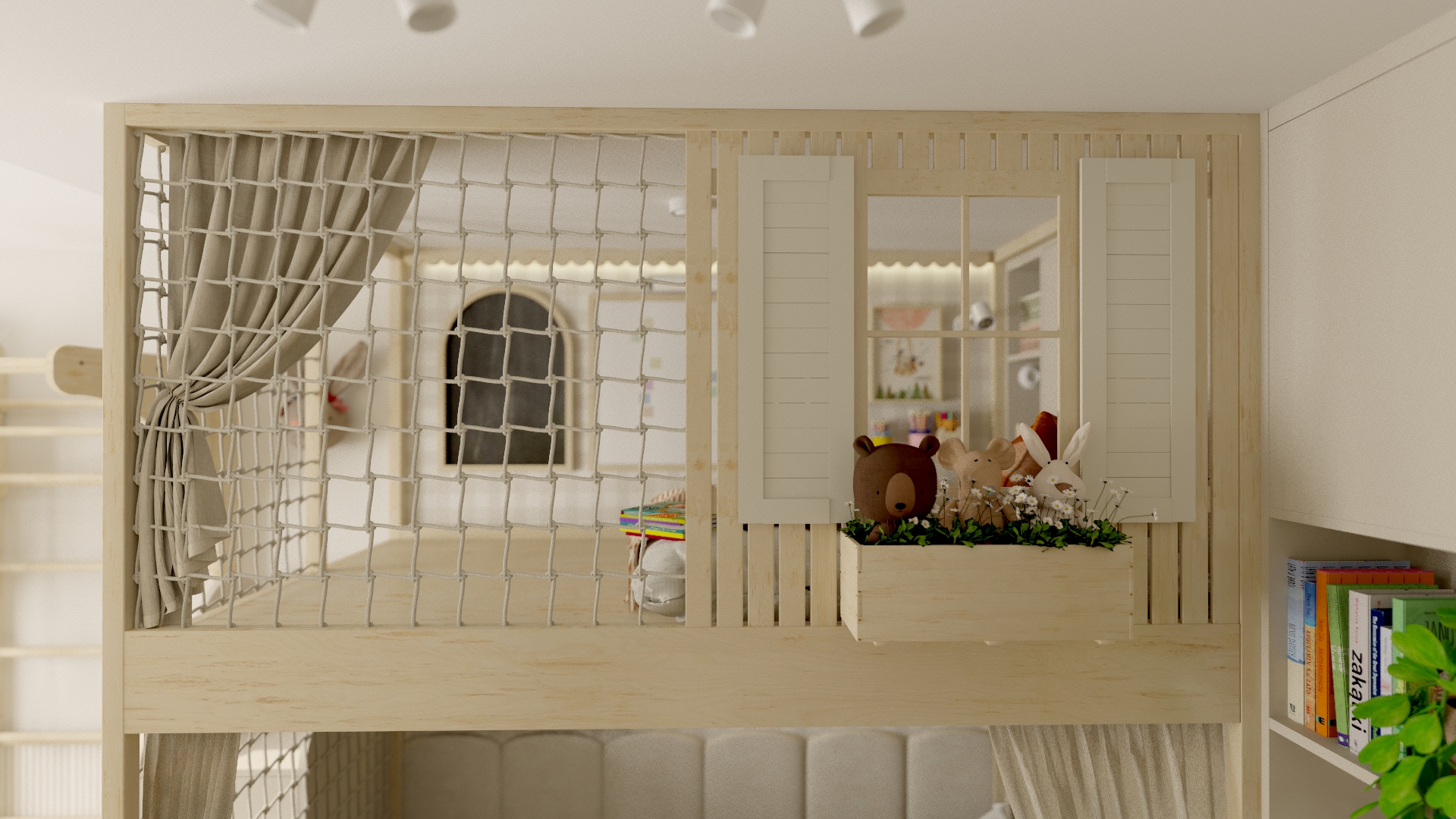 Pokój Zosi z antresolą w wersji beżowej | Wrocław-15