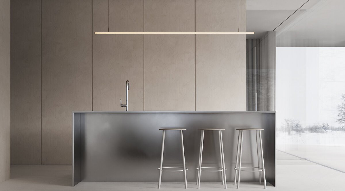 158㎡极简风住宅设计 满满的高级感-6