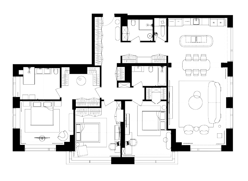 波克隆纳亚街 9 号,127 室(注:由于POKLONNAYA推测为俄语街道名,音译为波克隆纳亚街,127结合常见情况推测为房间号等,若实际情况不符,请提供更多背景信息) 丨俄罗斯莫斯科丨QUADRO ROOM-52
