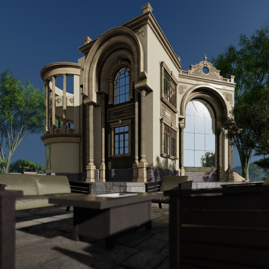 虚构的经典别墅丨个人-24