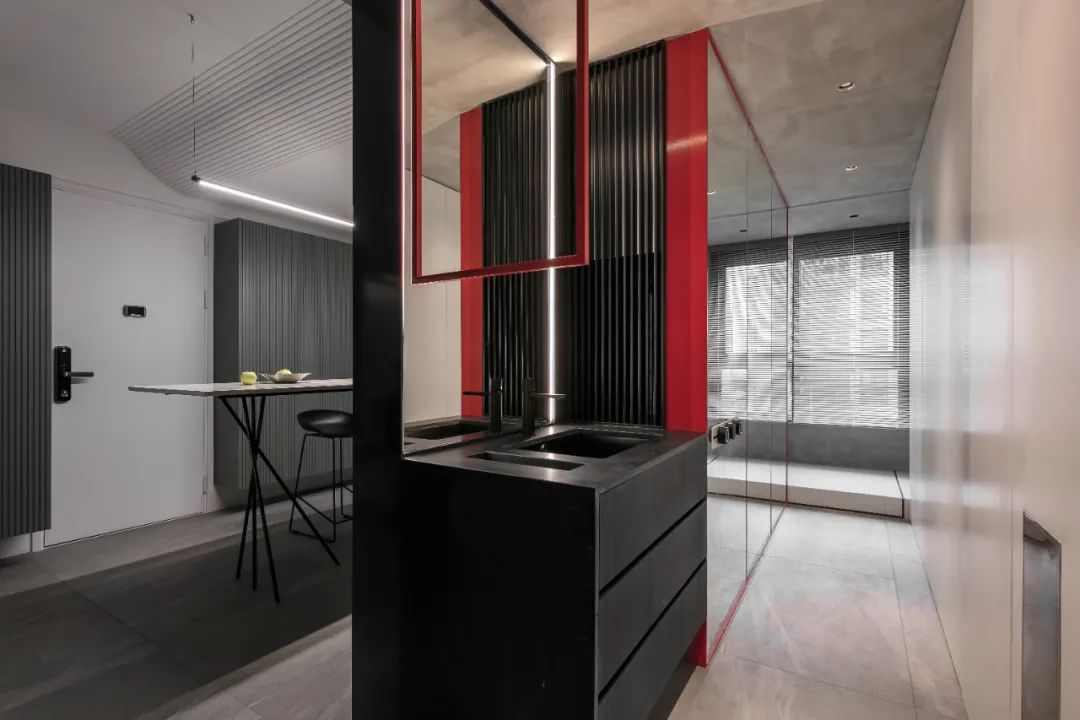 《星际穿越》几何美学,打造单身男业主的精致空间-55