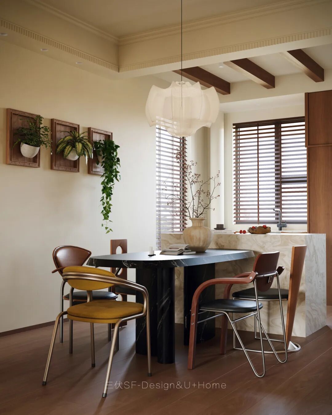 三伏新作丨时尚果然是个轮回，绿植填满角落，独居青年的中古家-51