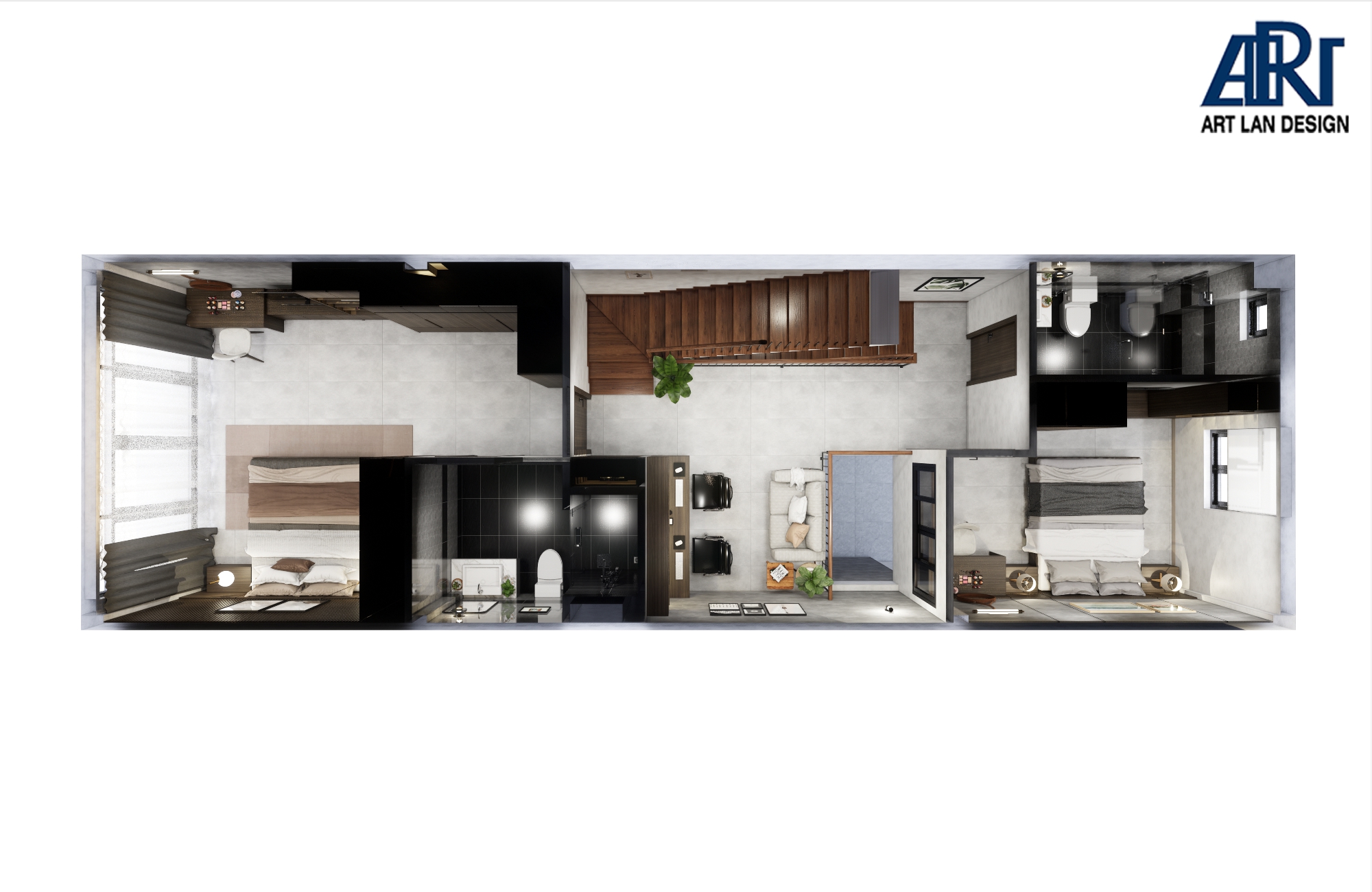 NỘI THẤT NHÀ PHỐ 2 TẦNG - HIỆN ĐẠI-22