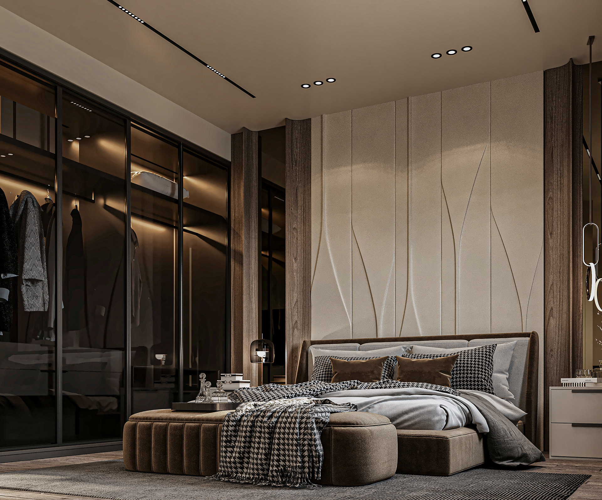 极简主义主卧设计丨ASER WALEED-5