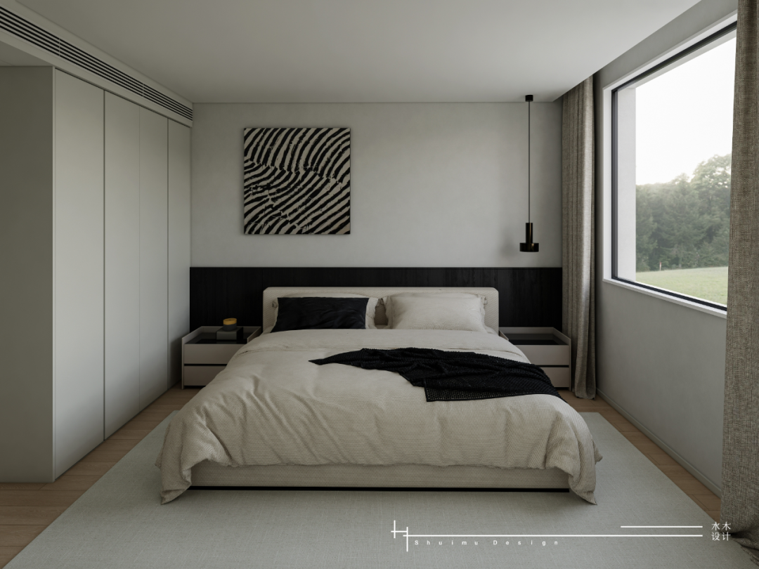 新作 · 万松花园96平 · 黑白构序,极简留白丨水木设计-40
