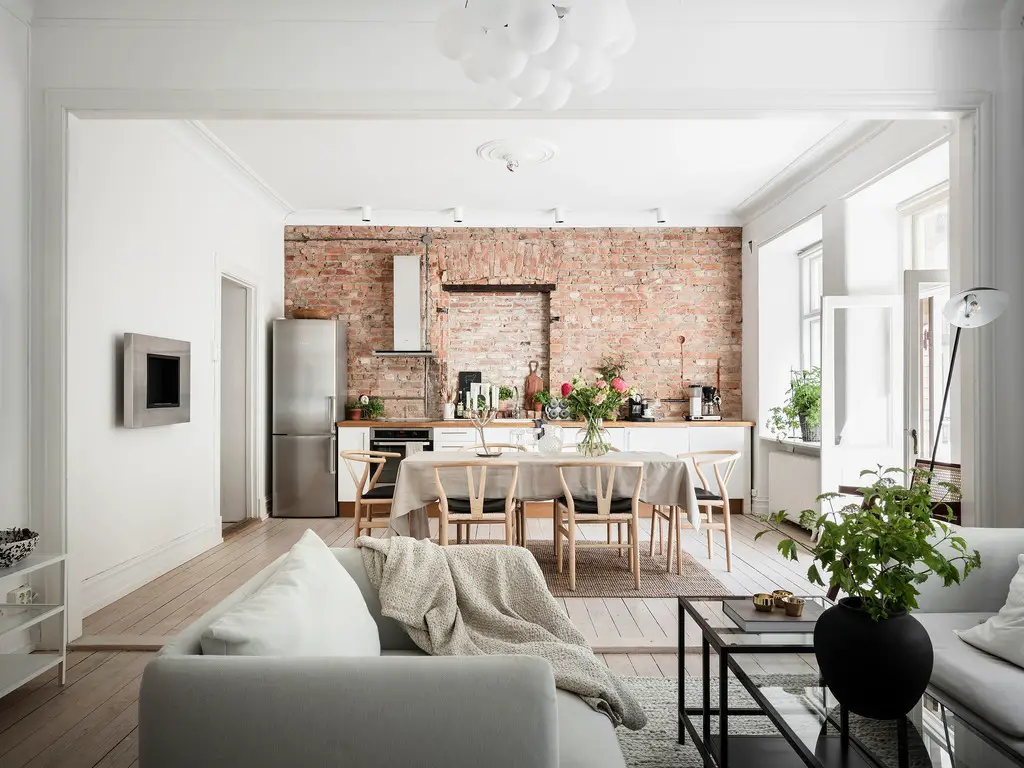 瑞典 1913 年老建筑中的古典温馨公寓-1