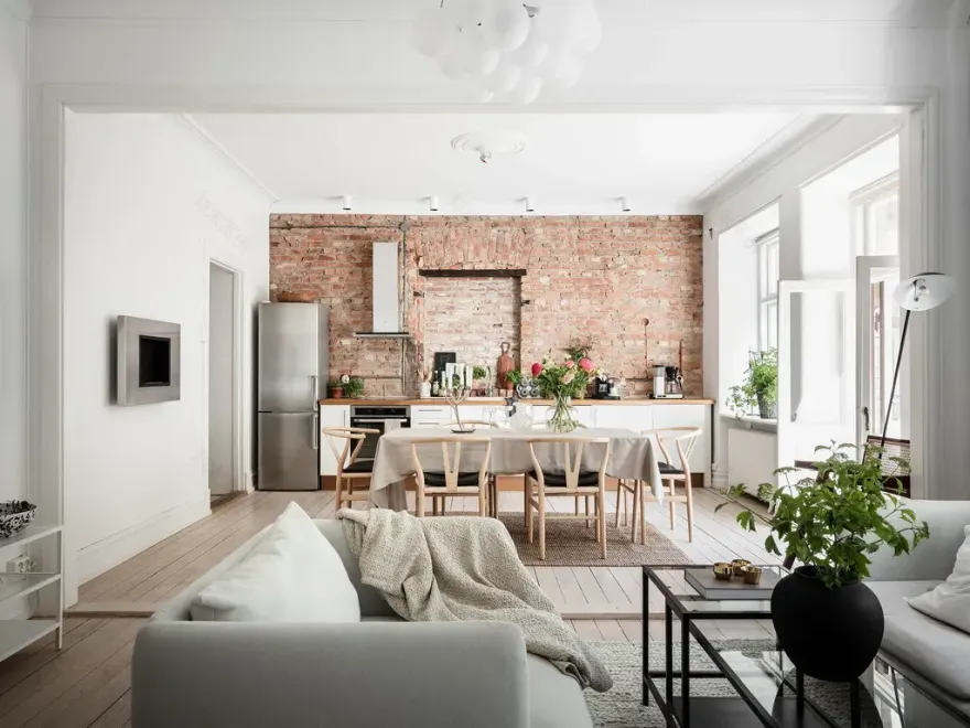 瑞典 1913 年老建筑中的古典温馨公寓-1